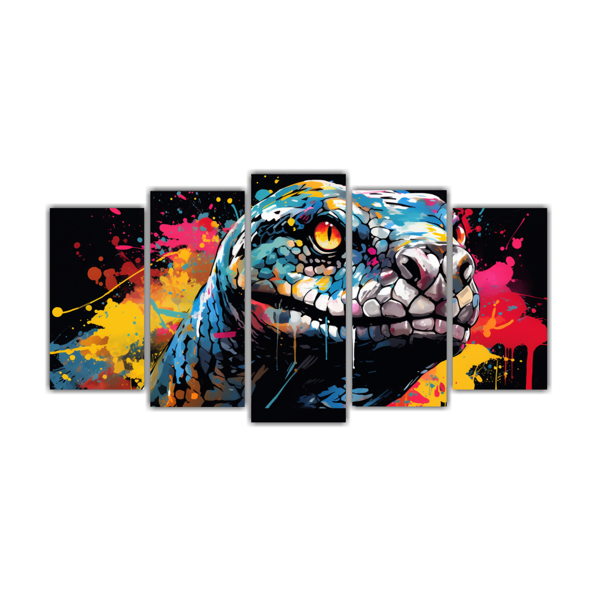 conjunto-de-5-cuadros-calidos-abstractos-en-colores-negros-neo-pop-art