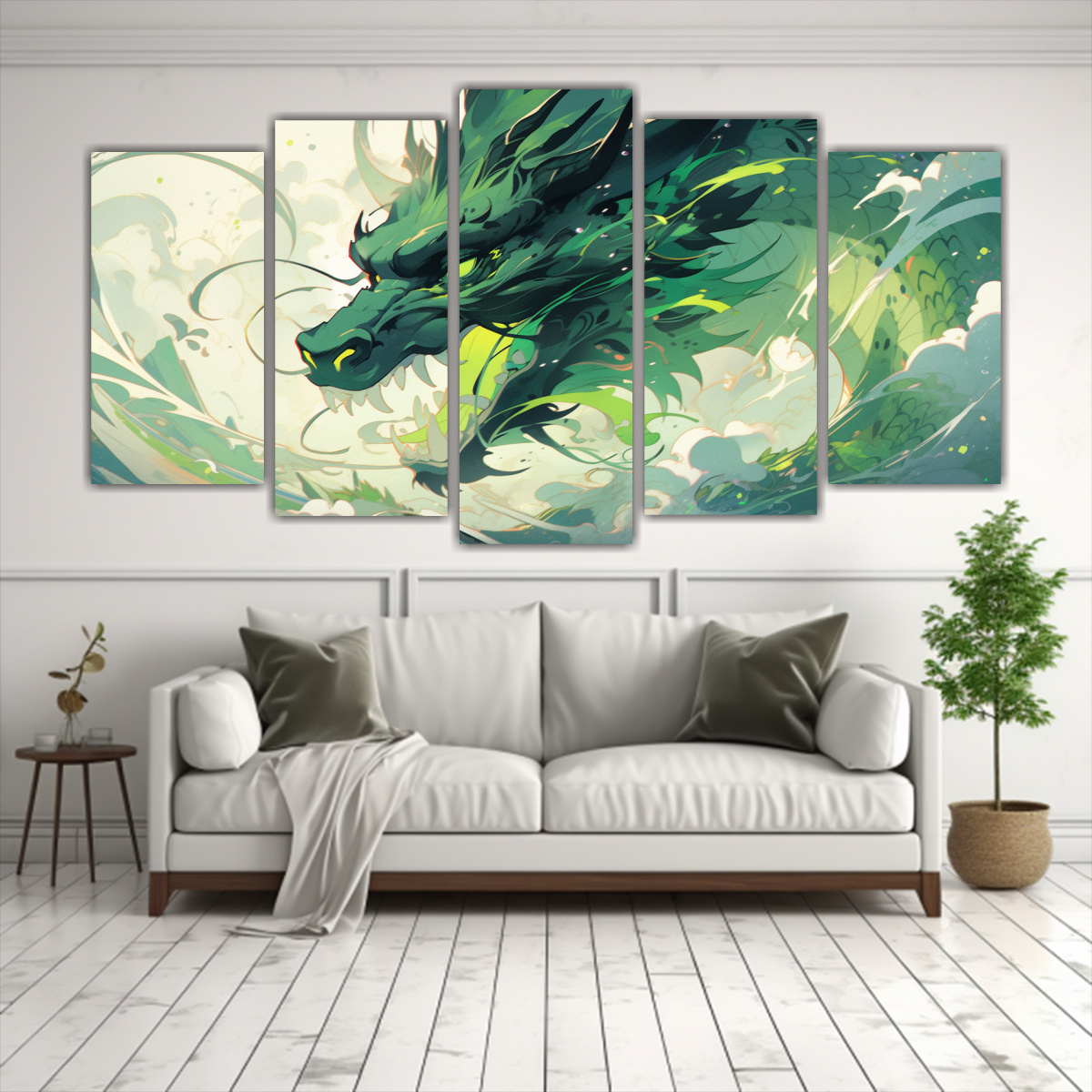 conjunto-de-5-lienzos-modernos-con-tem-tica-de-drag-n-en-acuarelas-y-colores-verdes-1