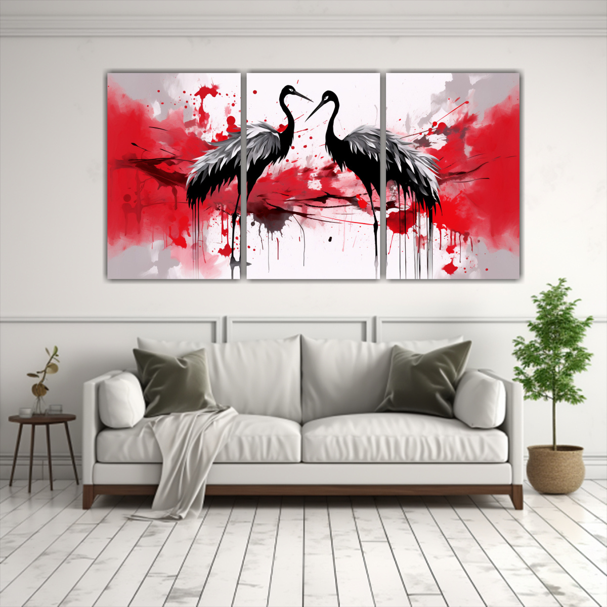 cranes-en-rojo-y-negro-arte-pop-neo-decorativo-en-tres-lienzos-1