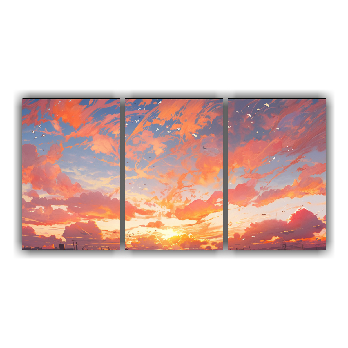 cuadro-abstracto-amanecer-con-colores-naranjas-en-tela