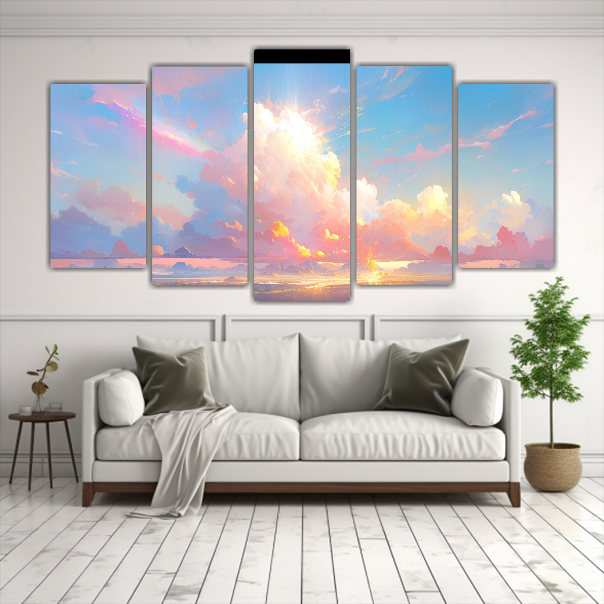 cuadro-abstracto-con-arco-ris-y-colores-rosa-en-tela-canvas-1