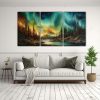cuadro-abstracto-de-aurora-boreal-en-tonos-marrones-1