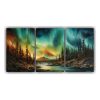 cuadro-abstracto-de-aurora-boreal-en-tonos-marrones