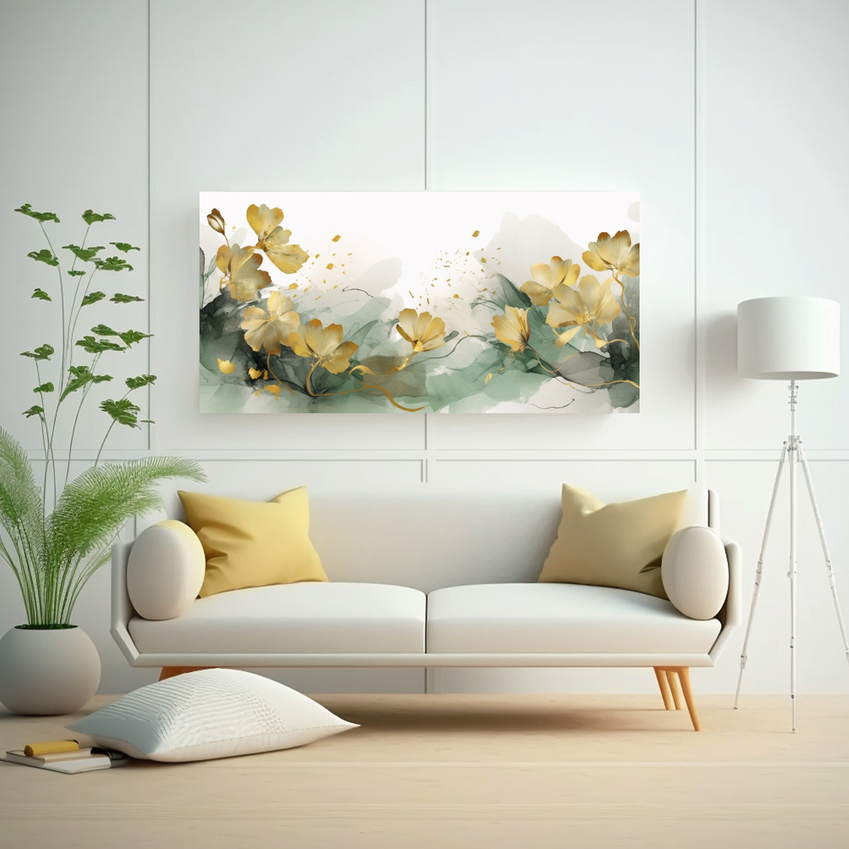 cuadro-abstracto-floral-en-acuarela-verde-y-dorado-1-1