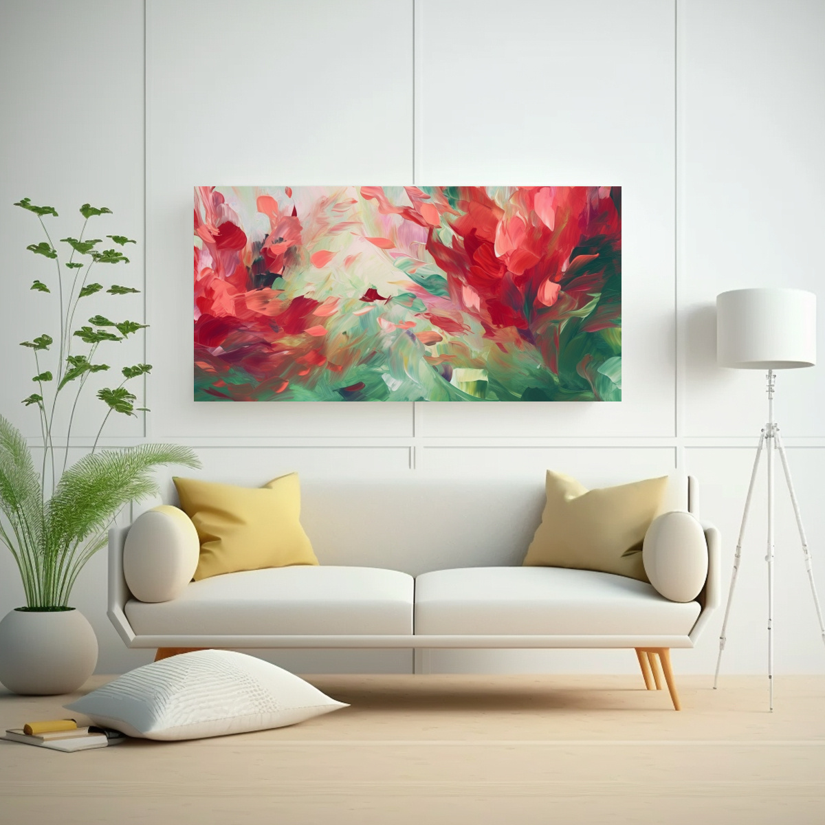 cuadro-abstracto-rojo-y-verde-flores-impresionistas-1-1