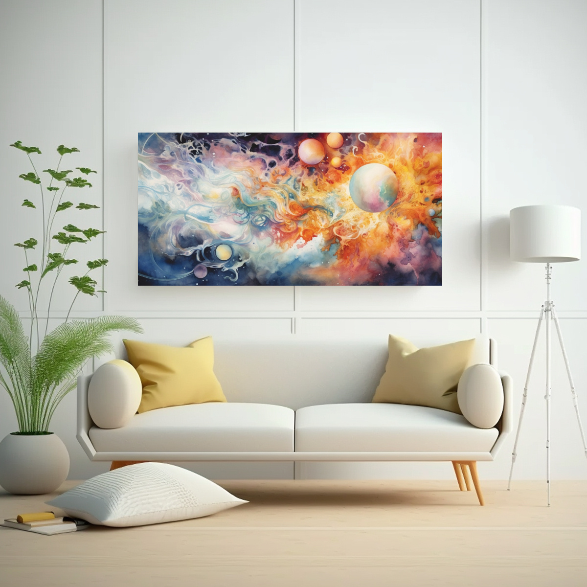 cuadro-acuarela-dibujo-misterios-universo-zorro-reflejo-1