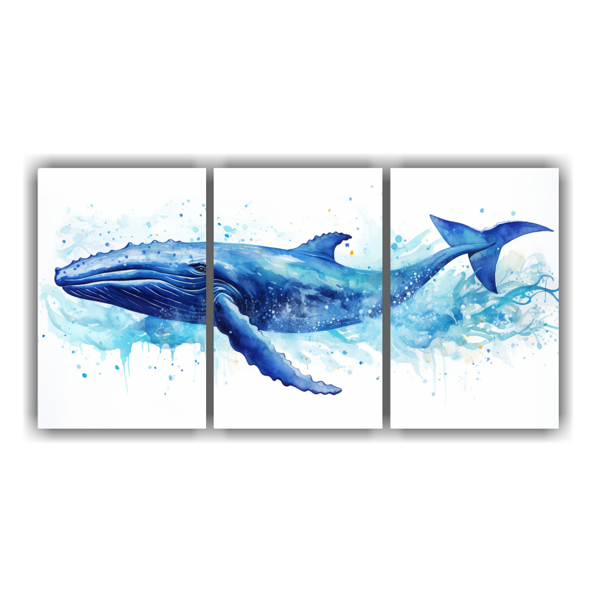 cuadro-barato-de-ballena-azul-en-acuarelas-coloridas-