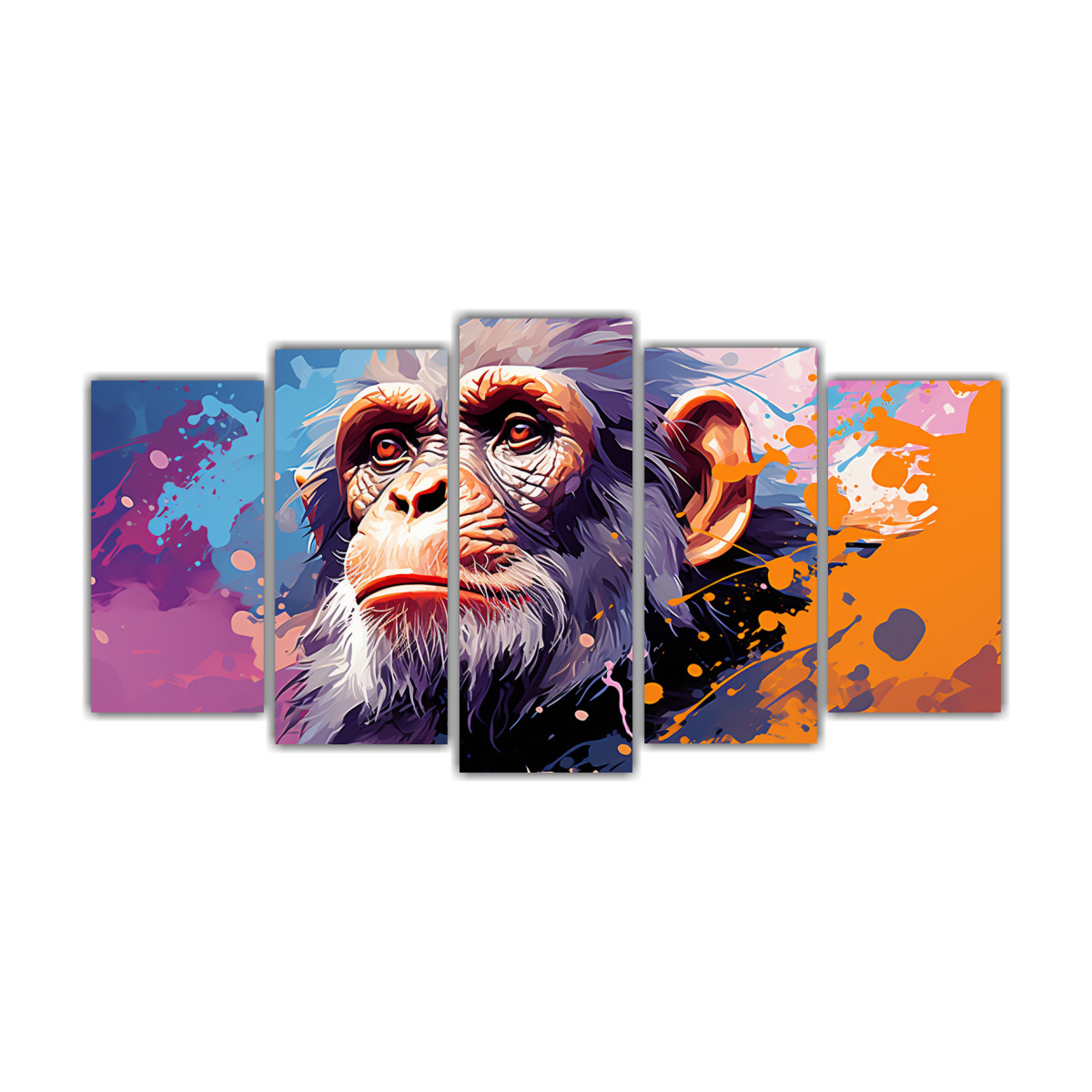 cuadro-chimpanc-en-colores-berenjena-y-malva-estilo-neo-pop-art