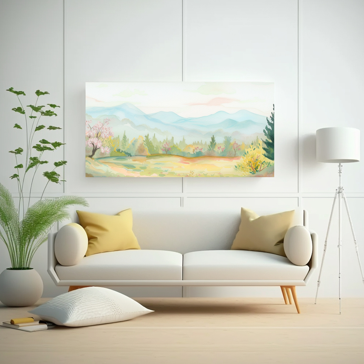 cuadro-conceptual-equilibrio-paisaje-bosque-vivero-acuarela-linda-1