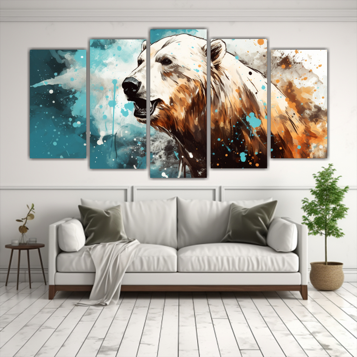 cuadro-de-arte-pop-neo-con-impactante-oso-polar-en-colores-marr-n-y-tintados-1