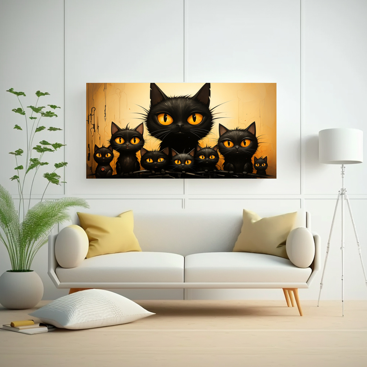 cuadro-de-gatos-negros-sobre-fondo-naranja-decoraci-n-nica-1-1
