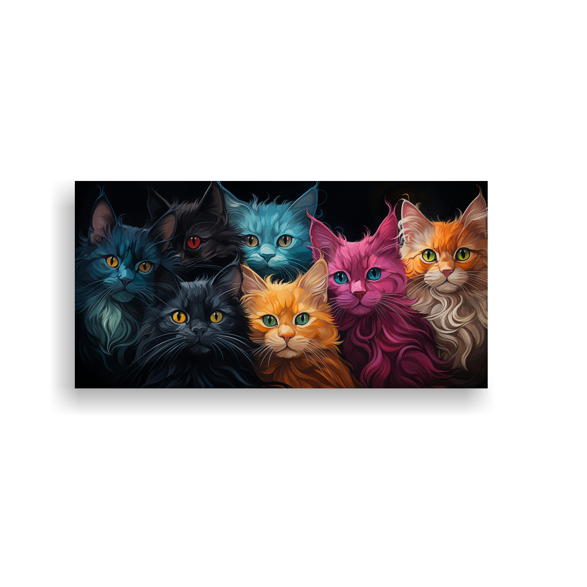 cuadro-de-lienzo-con-gatos-de-colores-vivos-y-modernos