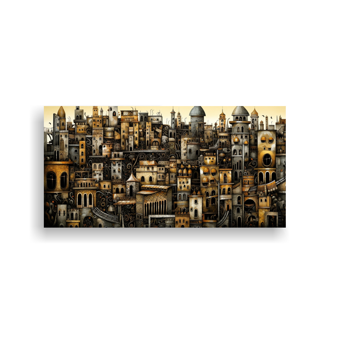 cuadro-de-lienzo-tonos-poder-ciudad-zentangle-en-negro-y-dorado-cloisonn-