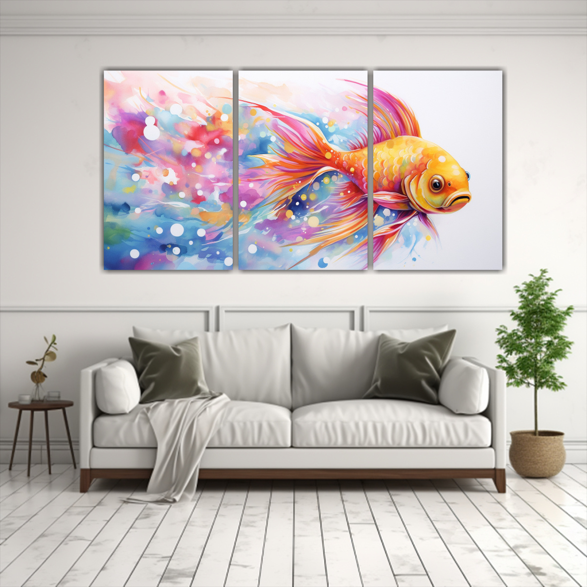 cuadro-de-pared-goldfish-arco-ris-y-oro-arte-pop-neo-en-composici-n-arm-nica-1