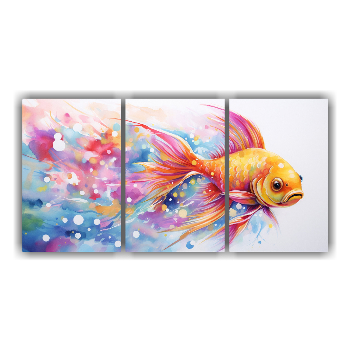 cuadro-de-pared-goldfish-arco-ris-y-oro-arte-pop-neo-en-composici-n-arm-nica