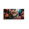 cuadro-de-tela-con-dibujo-tierno-de-gatito-y-flores-coloridas-