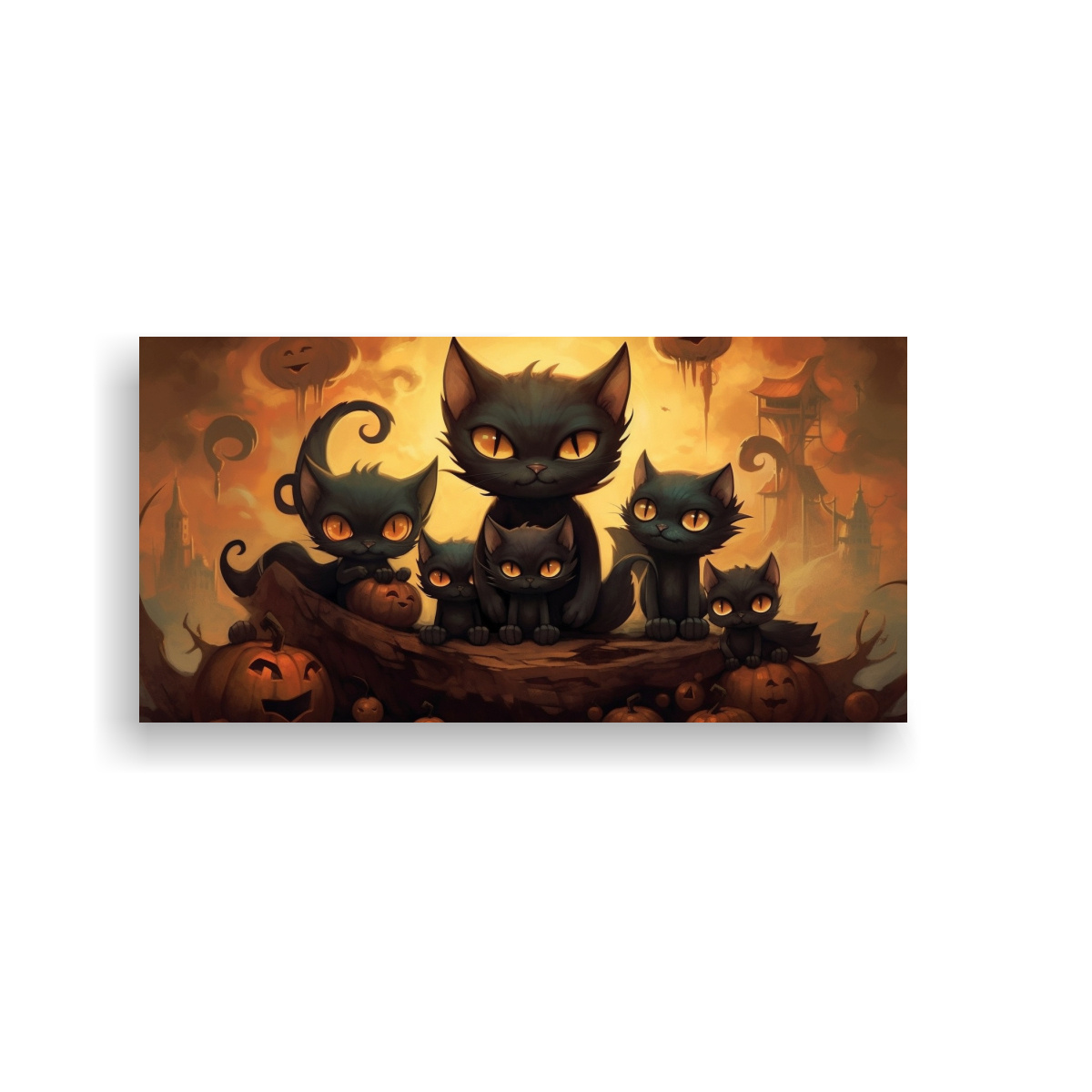 cuadro-de-tela-con-gatos-negros-sobre-una-pila-mirando-hacia-la-silla