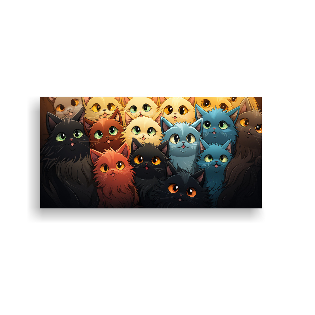 cuadro-de-tela-gatos-felices-y-locos-decoraci-n-divertida