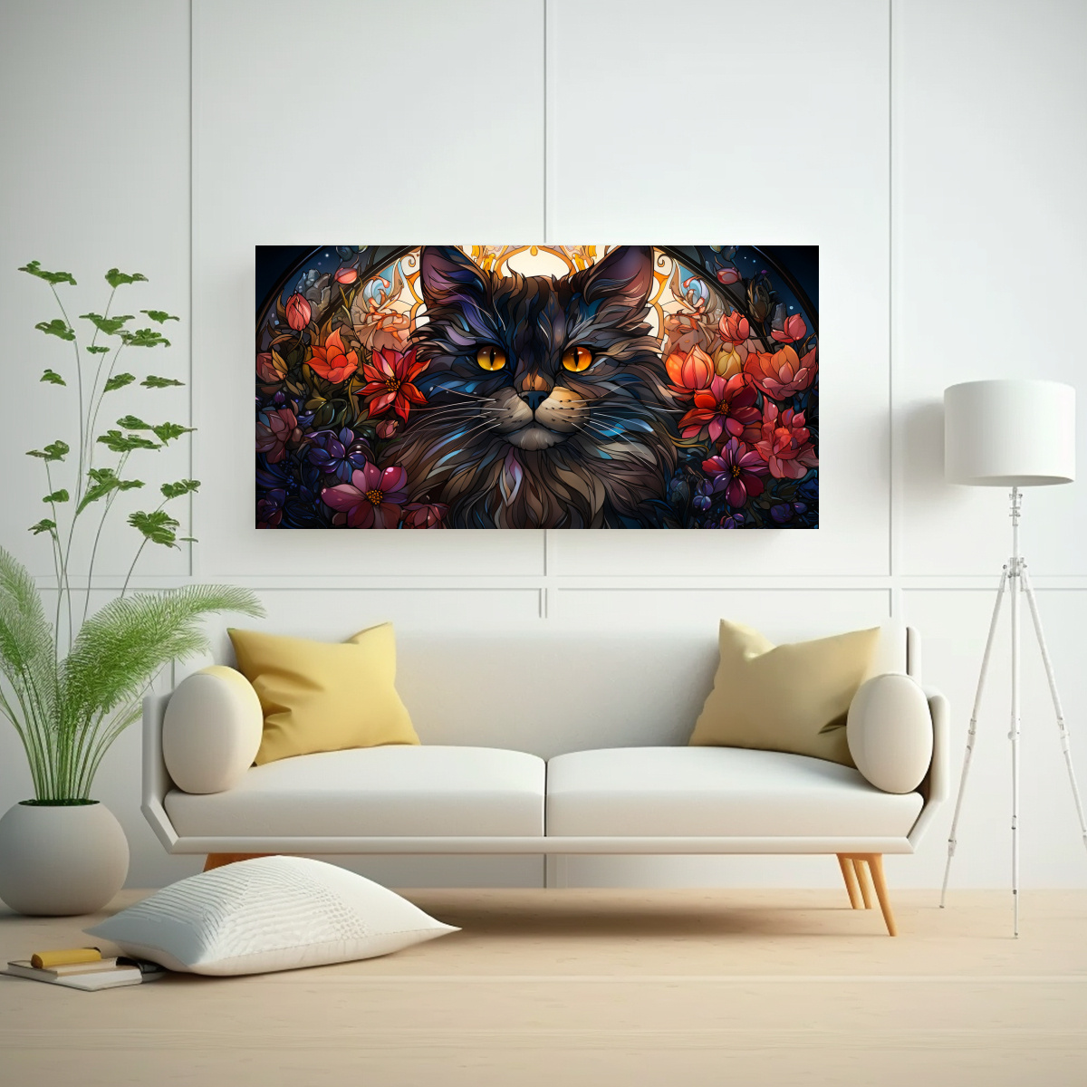 cuadro-de-vidriera-digital-obra-maestra-gato-adorable-1