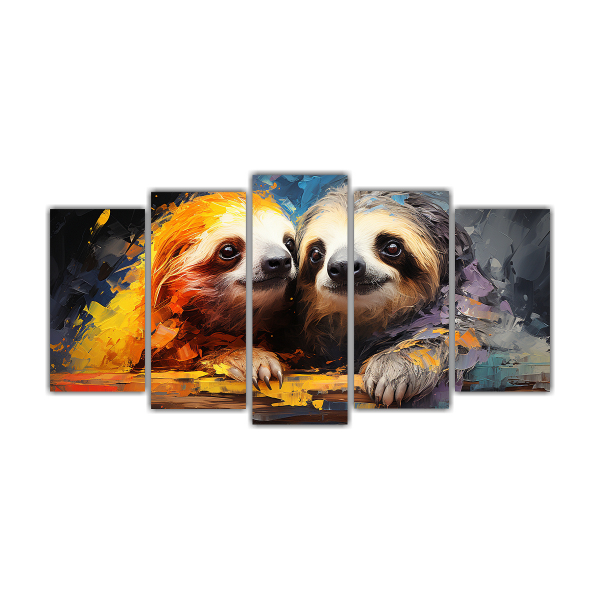 cuadro-decorativo-con-dise-o-de-pintura-al-estilo-leo-colorida-de-perezosos-