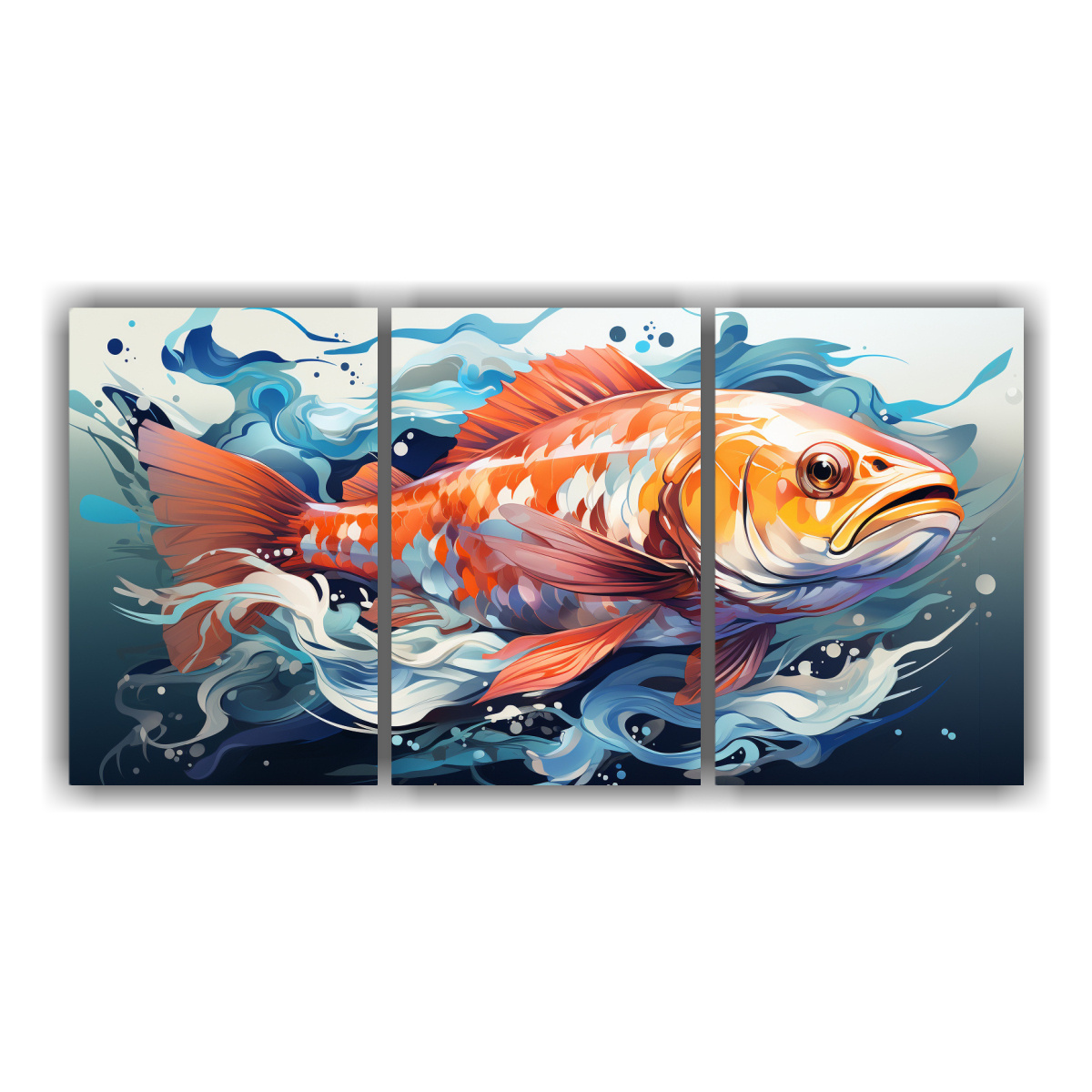 cuadro-decorativo-elegante-de-pez-de-agua-salada-en-cromatismo-l-quido-y-tonos-marino-neo
