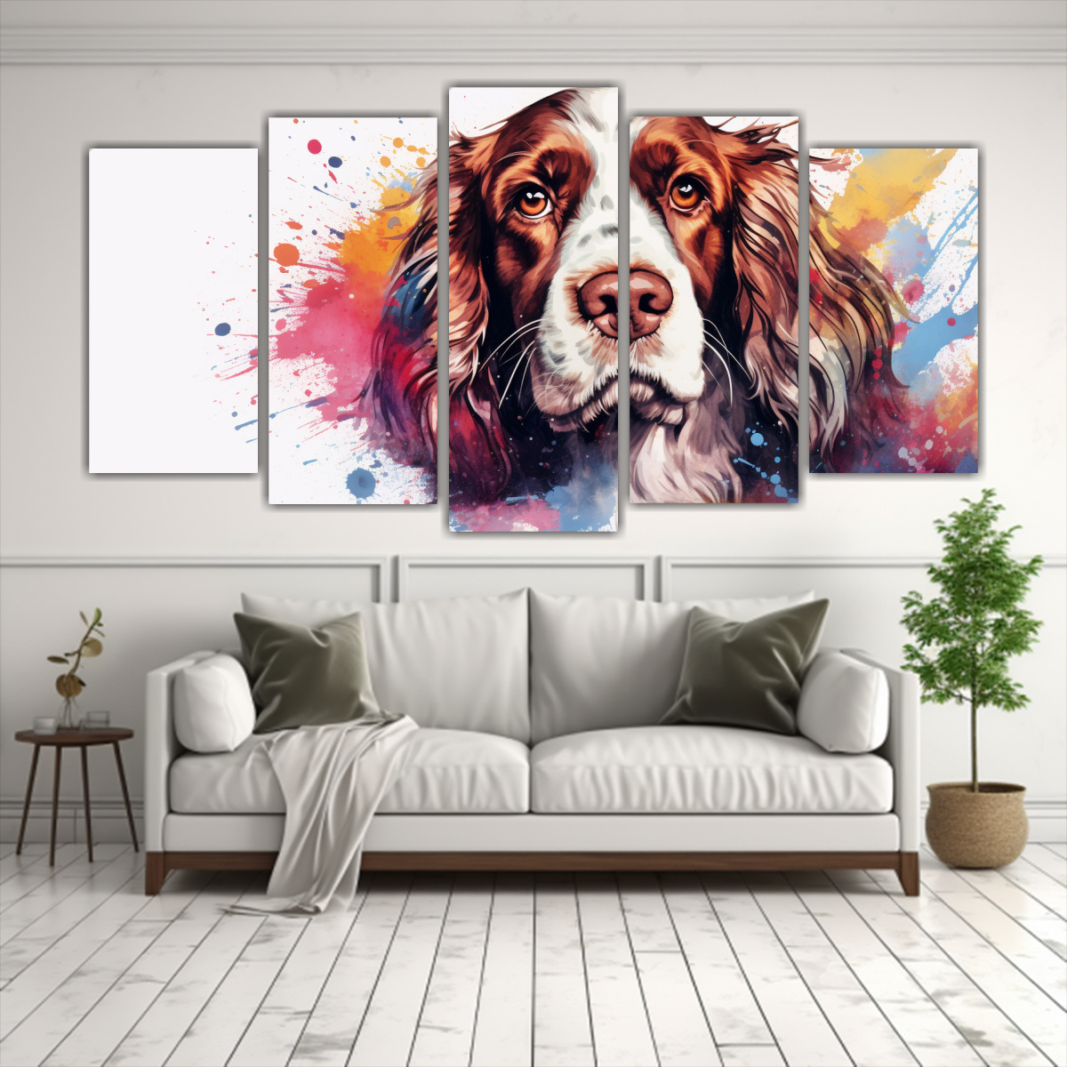 cuadro-decorativo-estilo-acuarela-de-un-spaniel-colorido-1