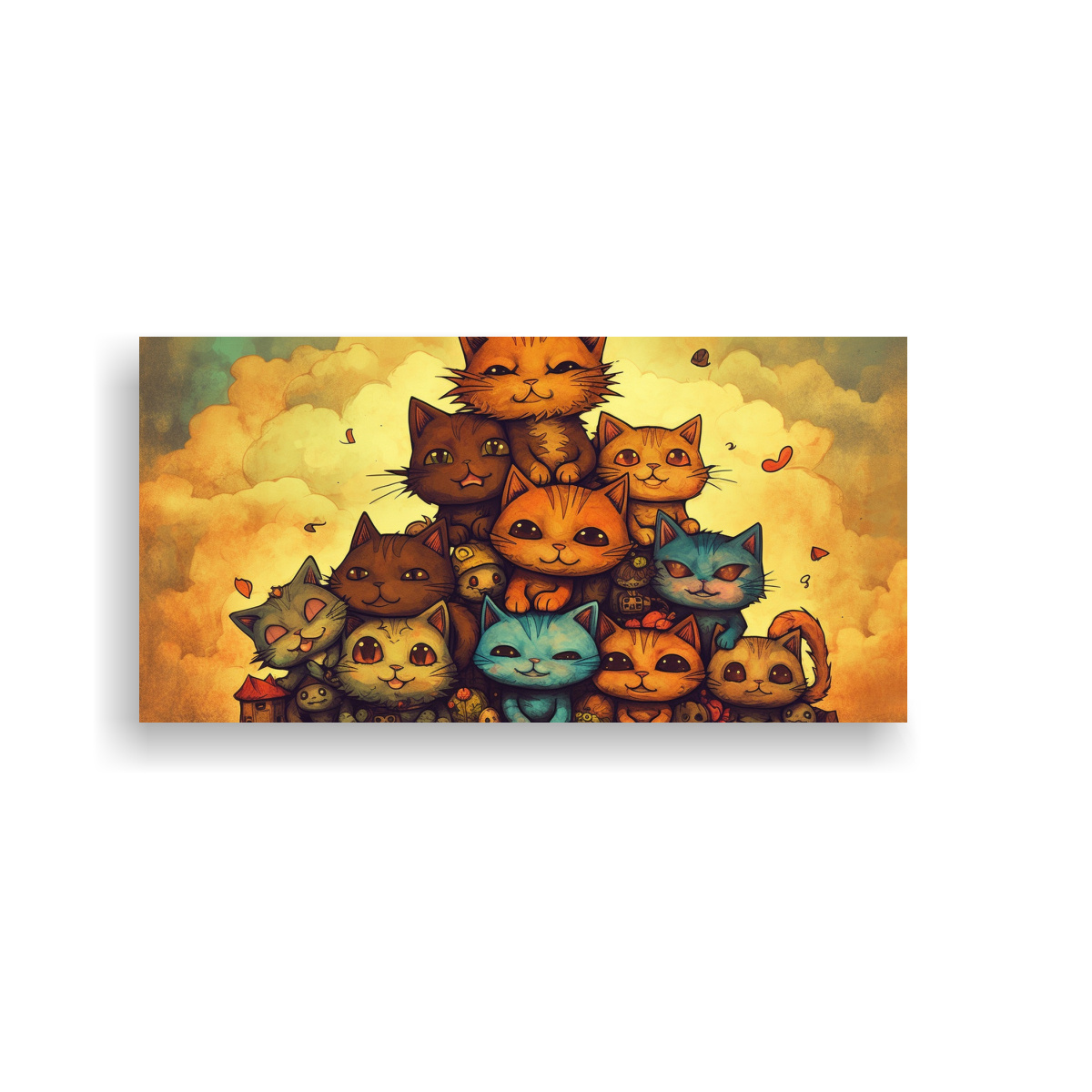 cuadro-decorativo-gatos-posados-en-pila-mirando-hacia-la-arte-m-gico-colors