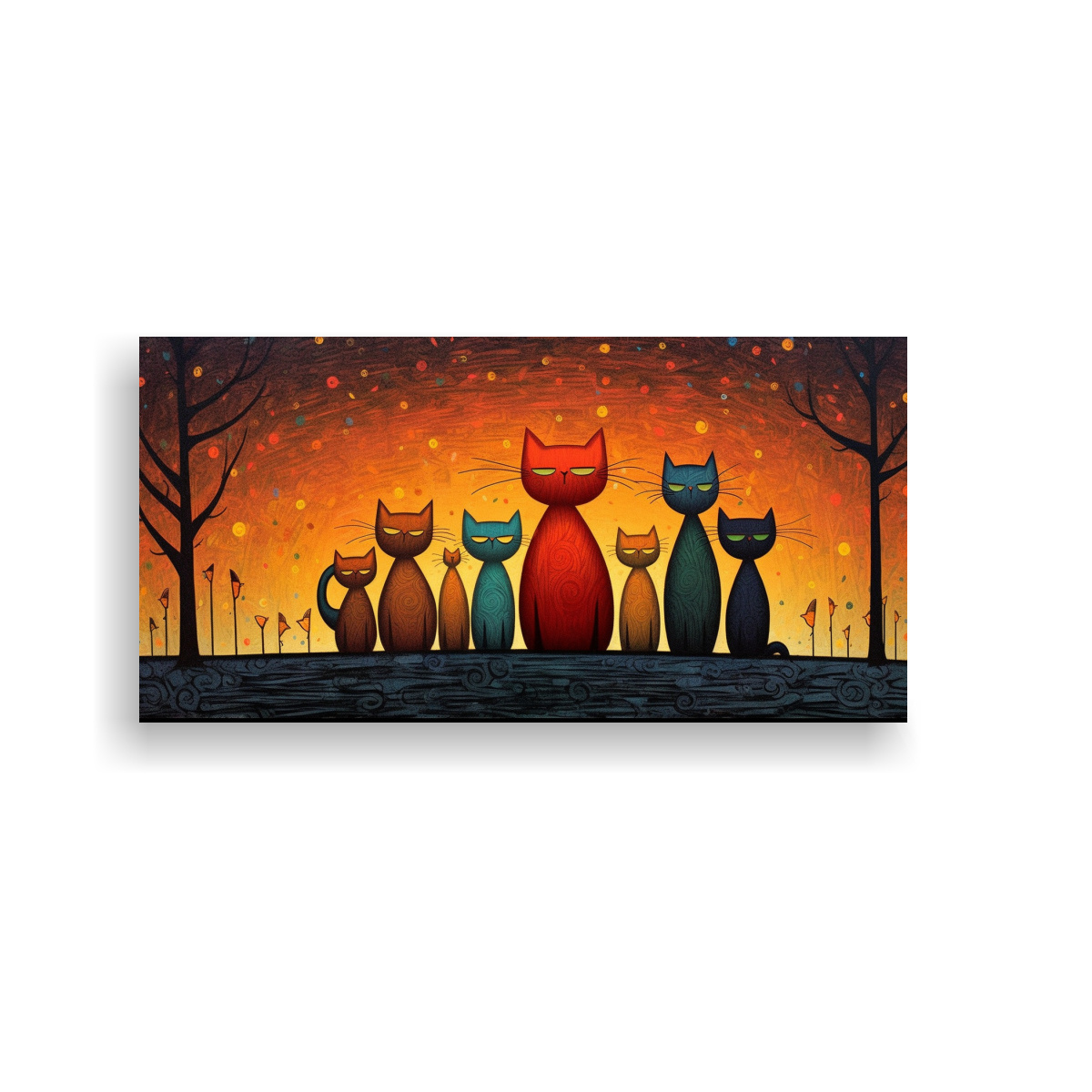 cuadro-decorativo-lienzo-moderno-gatitos-familia-dibujos-animados-impresionistas