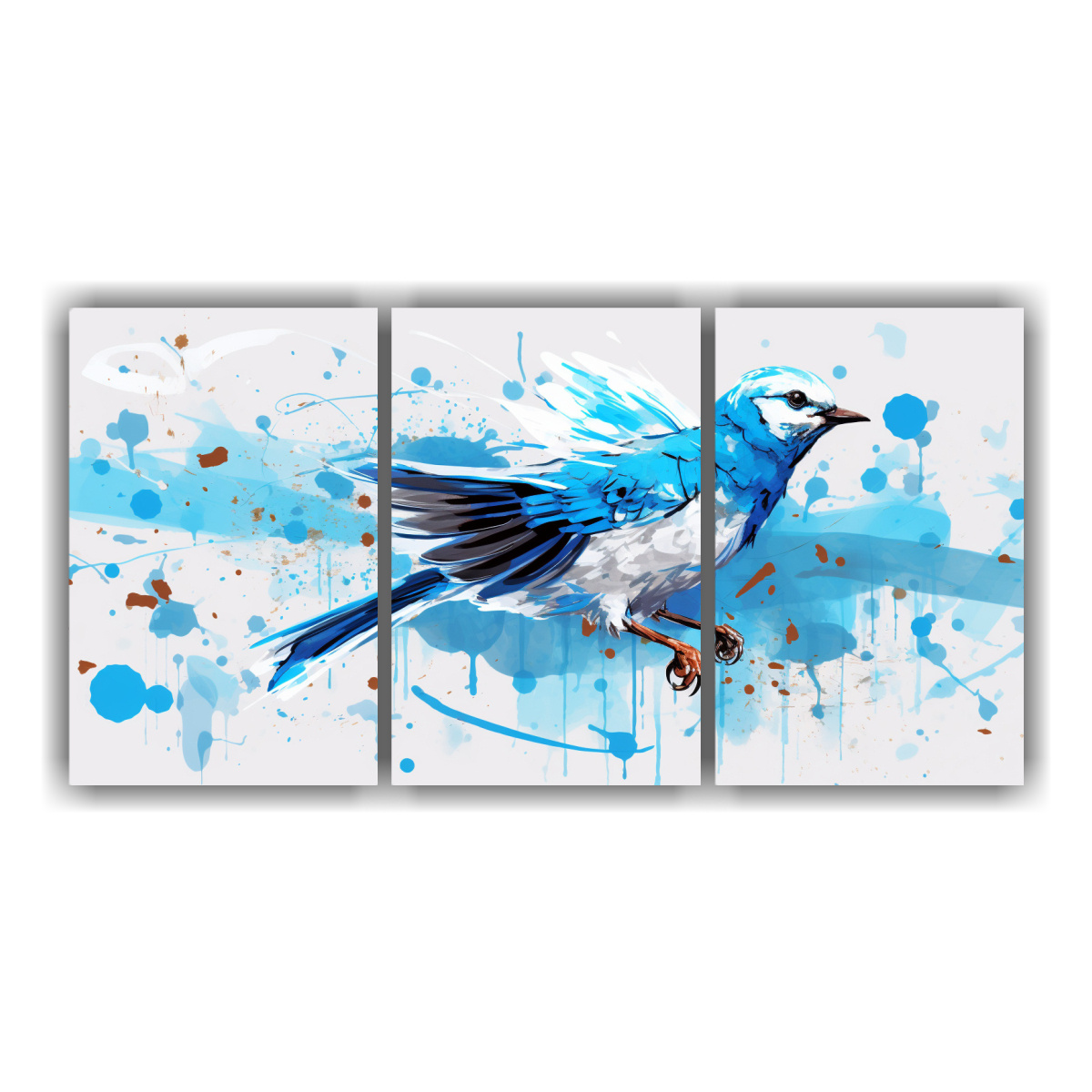 cuadro-decorativo-venta-vitalidad-ave-en-blanco-y-azul-estilo-neo-pop-art