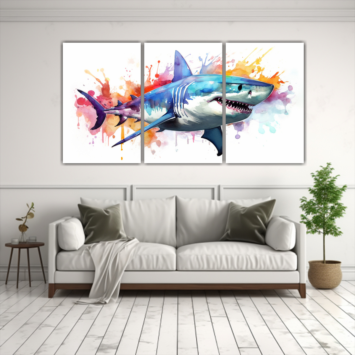 cuadro-detallada-de-un-gran-tibur-n-blanco-en-acuarelas-coloridas-1