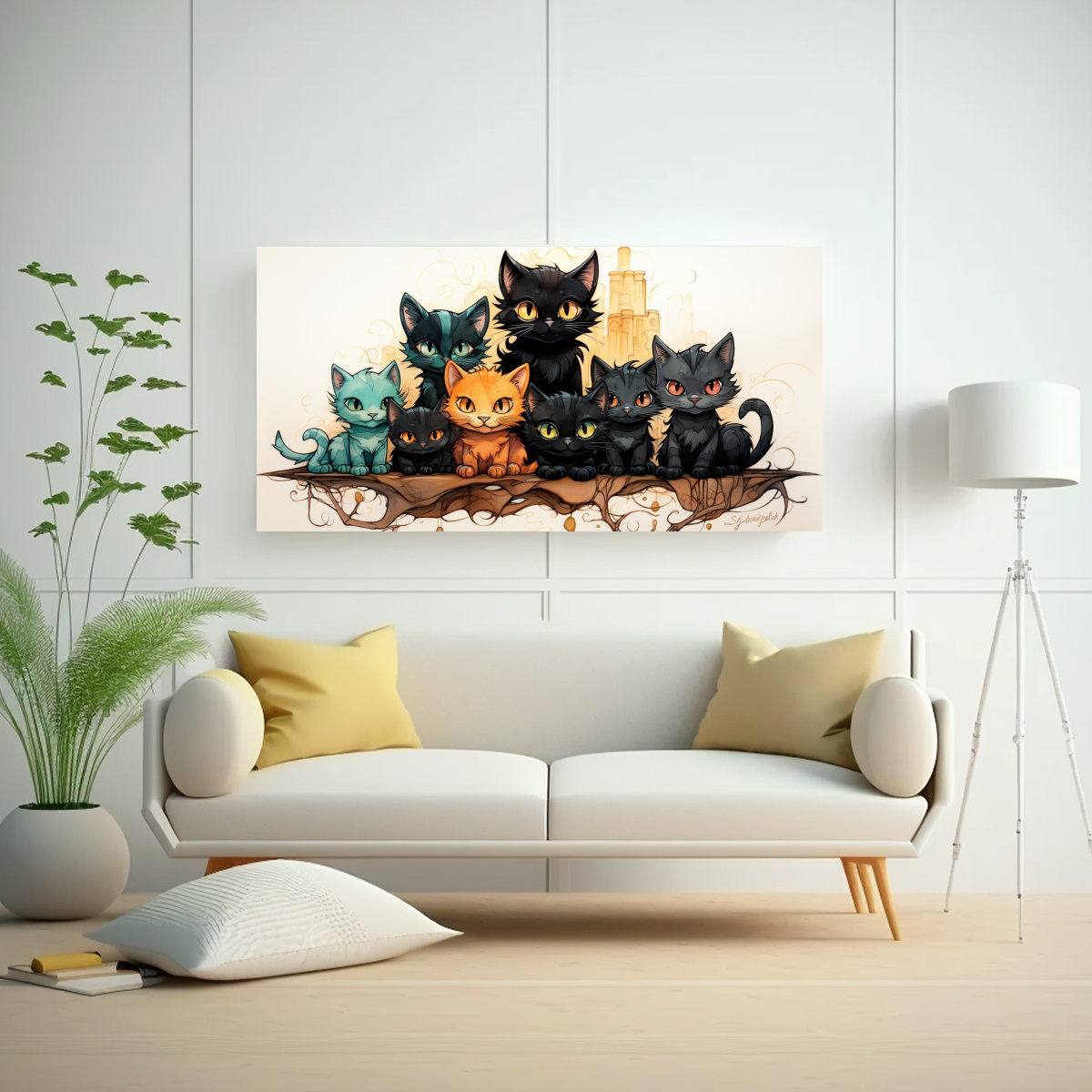 cuadro-dibujo-gatos-negros-lindos-en-pila-mirando-hacia-all-1-1