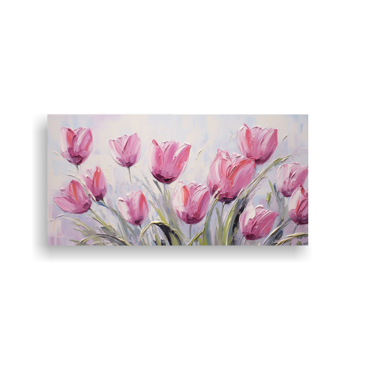 cuadro-dise-o-adorable-de-tulipanes-rosados-en-lienzo-al-estilo-de-flores-