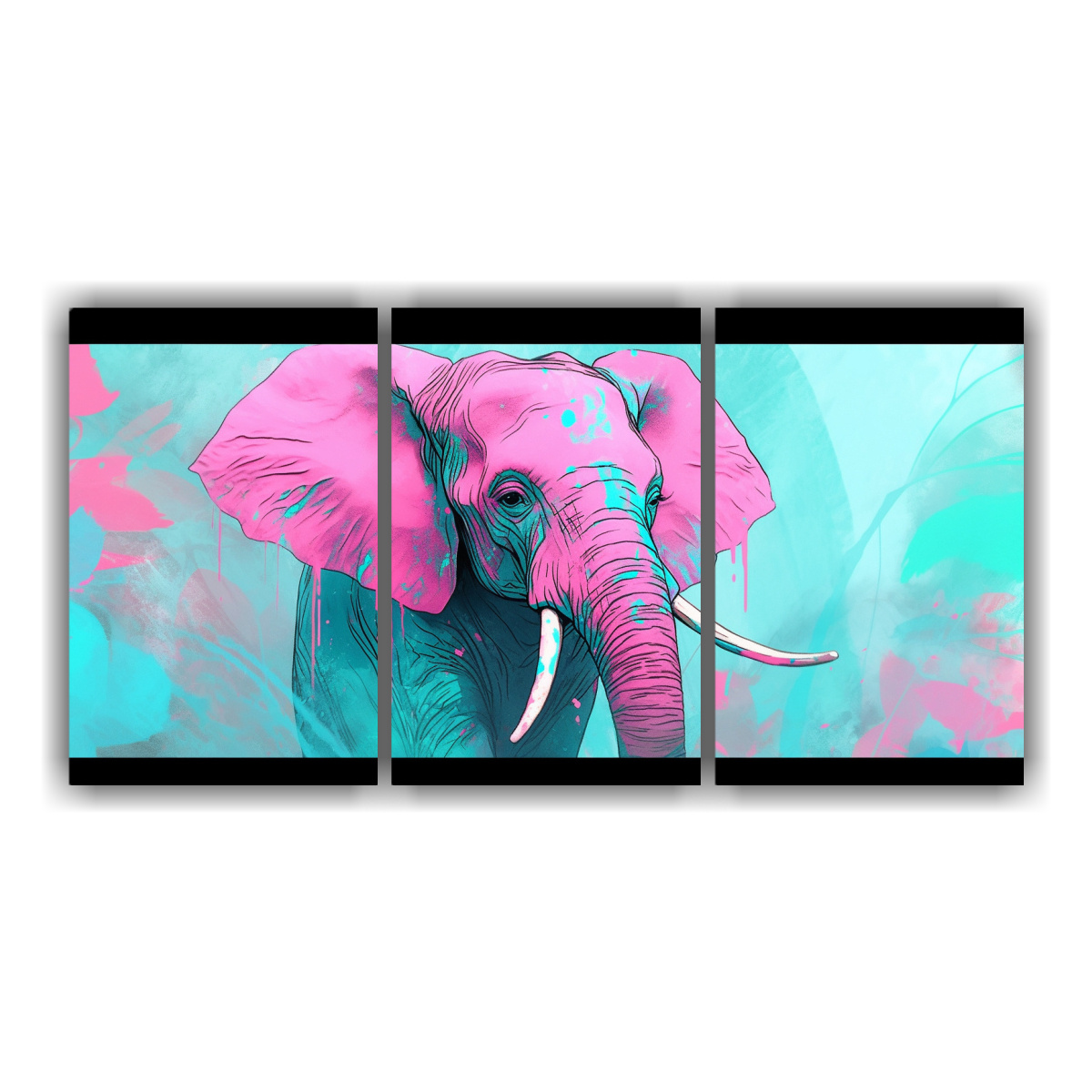 cuadro-elefante-africano-en-turquesa-y-rosa-arte-abstracto-elegante