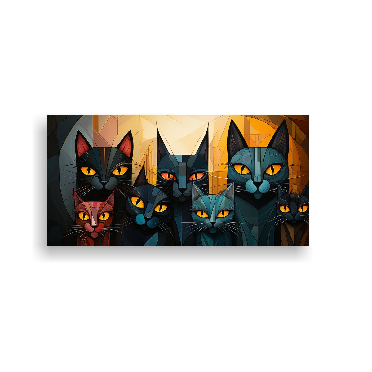 cuadro-gatos-colores-modernos-retrato-grupo-pinturas-decorativas