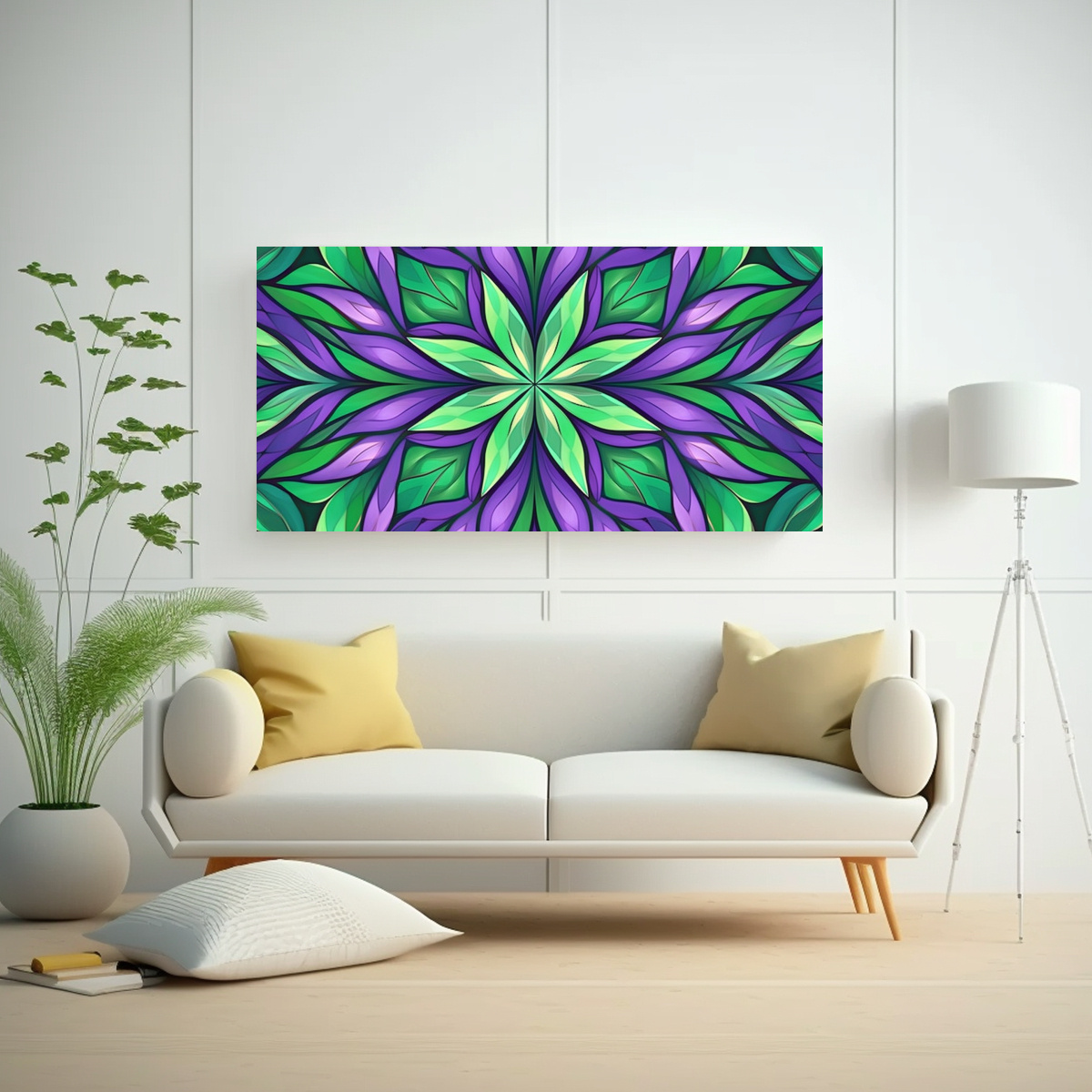 cuadro-geom-trico-en-tela-belleza-natural-morada-y-verde-1