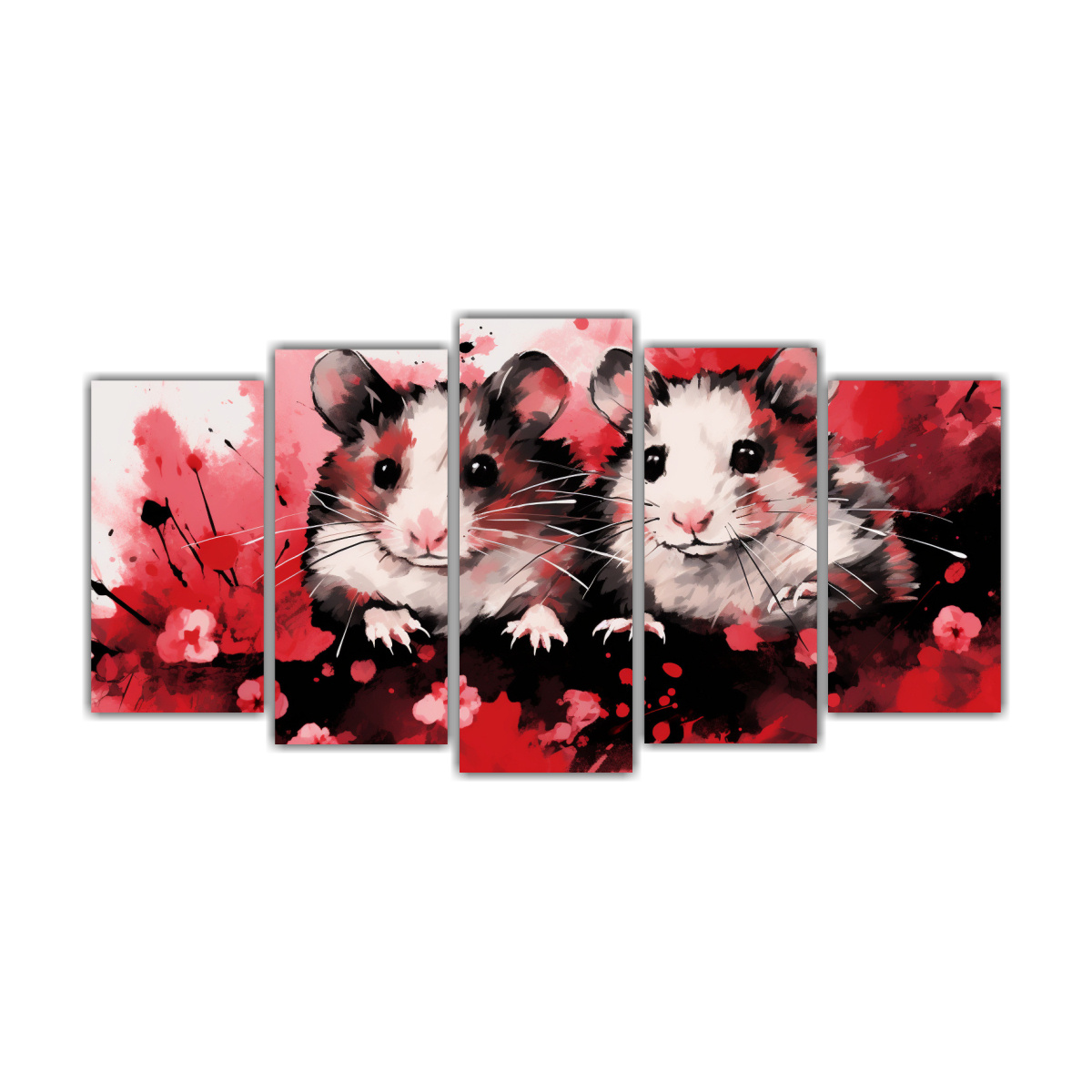 cuadro-hamsters-en-rojo-y-negro-estilo-neo-pop-para-decoraci-n-moderna-
