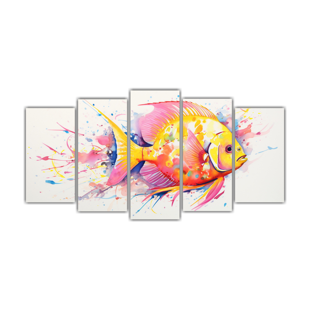 cuadro-lienzo-para-comedor-pez-ngel-en-colores-amarillo-y-rosa-pop-art-neo