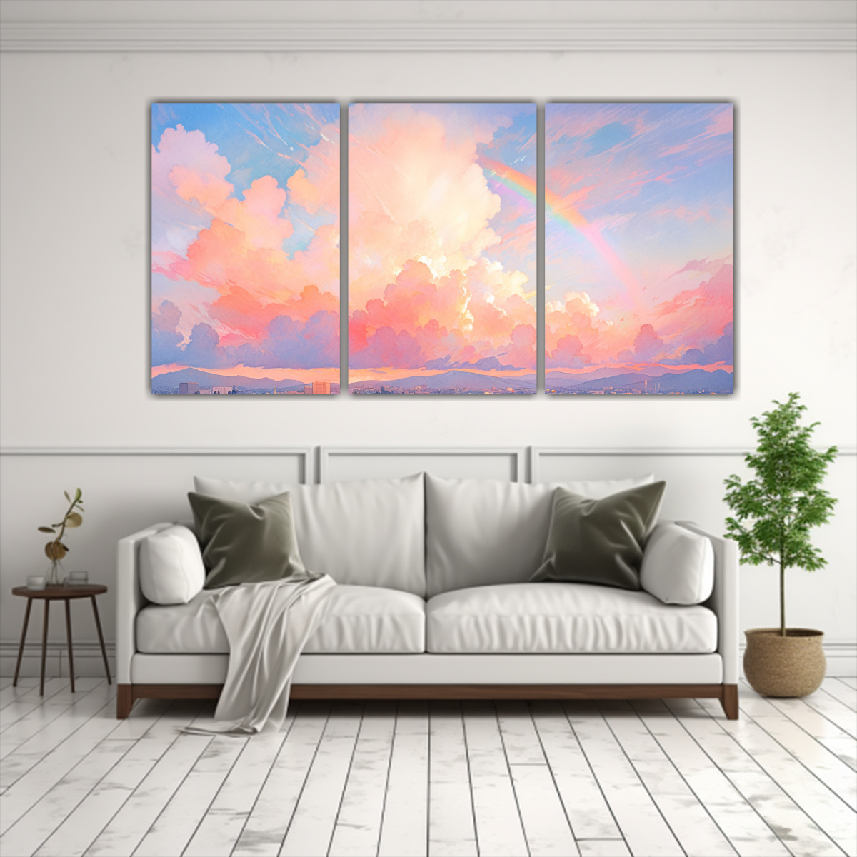 cuadro-minimalista-amanecer-con-arco-ris-y-colores-blancos-1