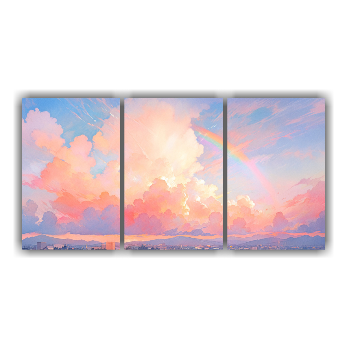cuadro-minimalista-amanecer-con-arco-ris-y-colores-blancos