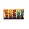 cuadro-pared-gatos-en-pila-mirando-colores-l-neas
