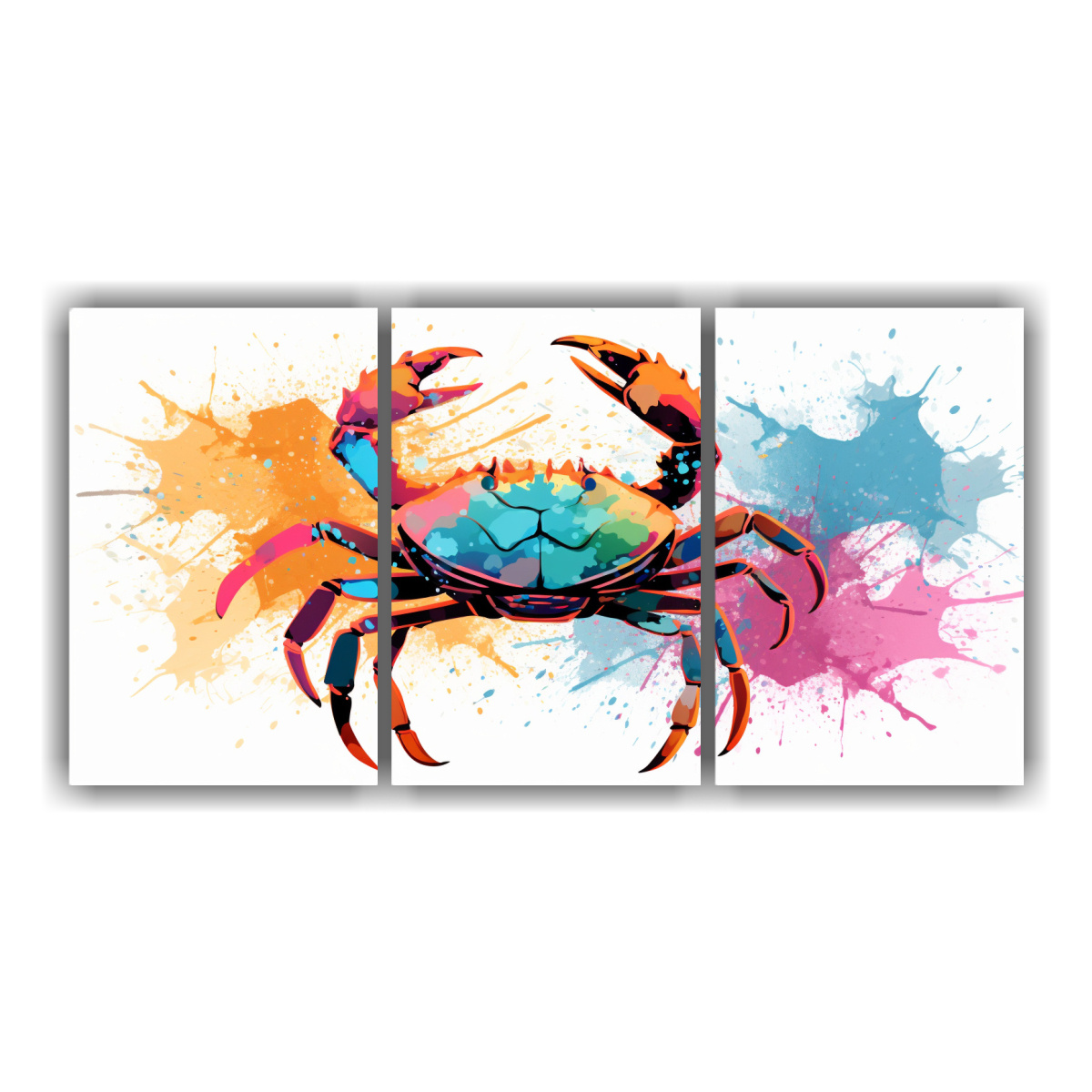 cuadro-tela-canvas-a-cangrejo-en-colores-crema-y-luz-pop-art-neo