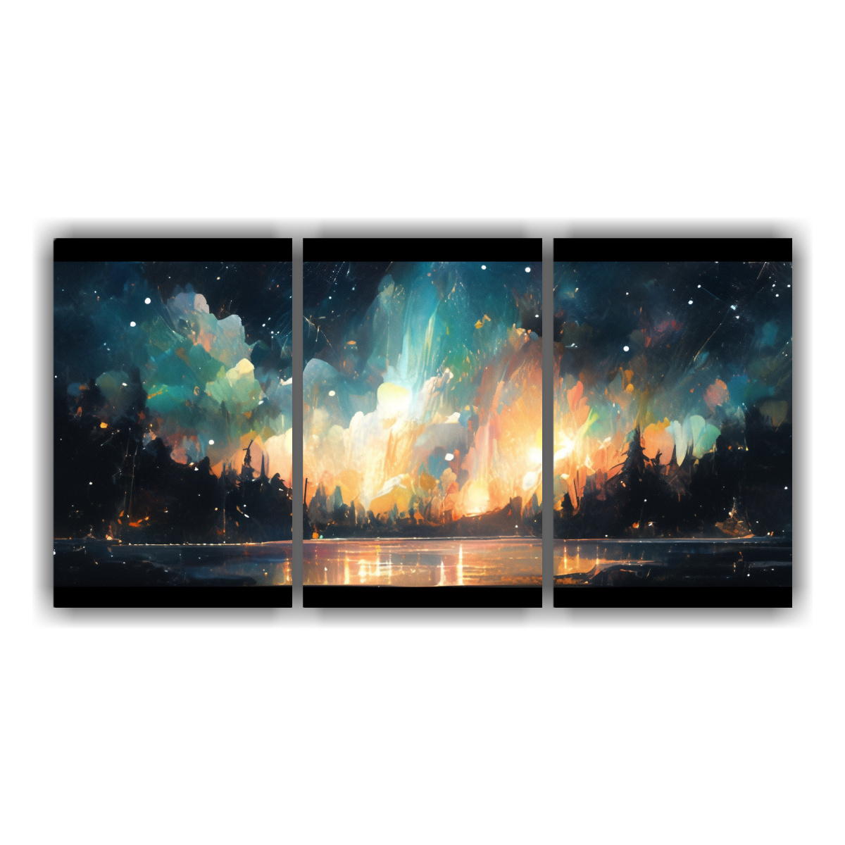 cuadros-abstracci-n-de-aurora-boreal-y-arco-ris-en-tonos-marrones
