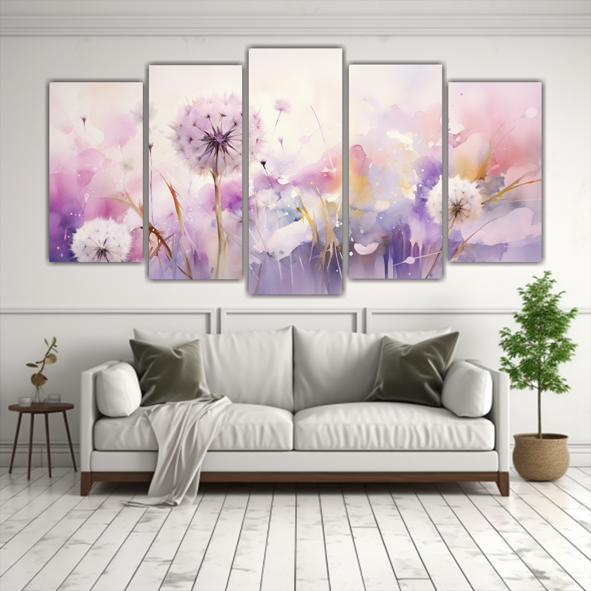 cuadros-abstractos-de-diente-de-le-n-en-morado-y-rosa-1