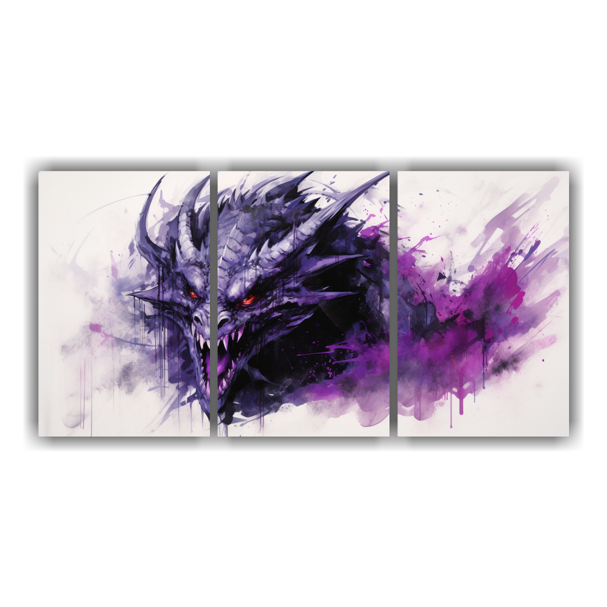 cuadros-abstractos-de-drag-n-en-colores-morado-y-carb-n