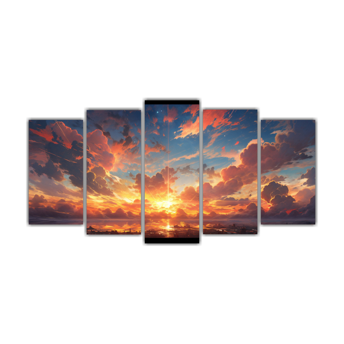 cuadros-abstractos-intensidad-amanecer-y-atardecer-azul