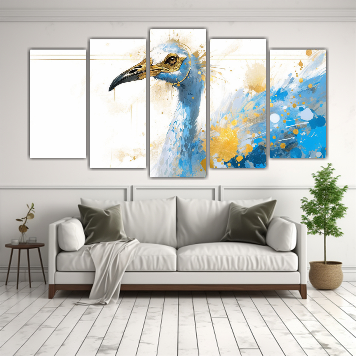 cuadros-alt-calidad-cocina-ostrich-dorado-y-azul-arte-pop-neo-en-decoraci-n-1