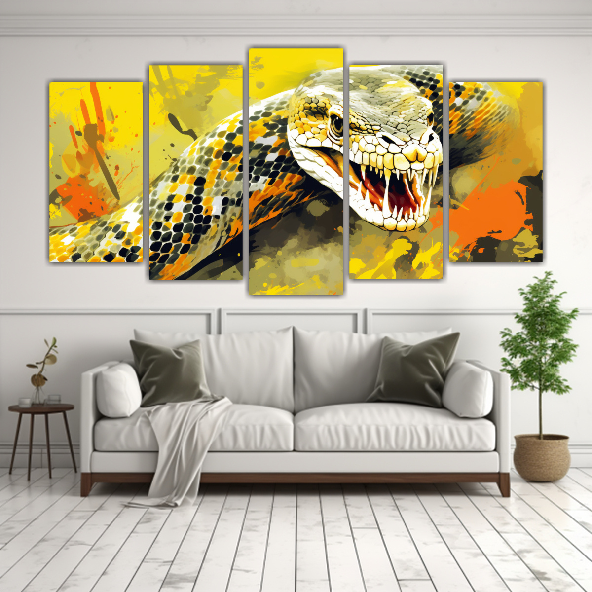 cuadros-alta-calidad-vida-serpiente-amarilla-neo-pop-art-estilo-vida-1-1