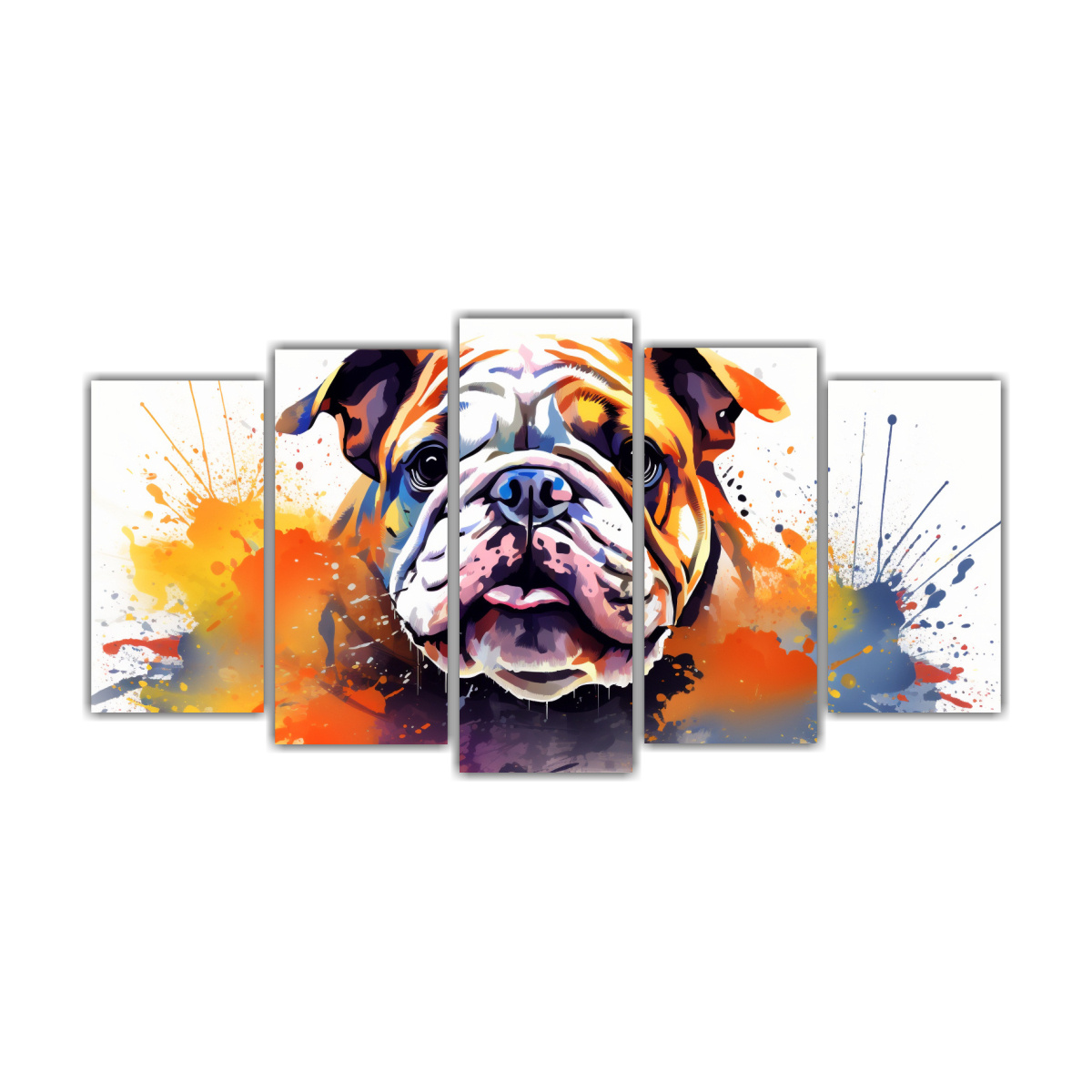 cuadros-bulldog-alegre-en-colores-vibrantes-y-oro-neo-pop-art