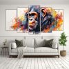 cuadros-chimpanc-acuarela-colorida-estilo-pintura-en-venta-1