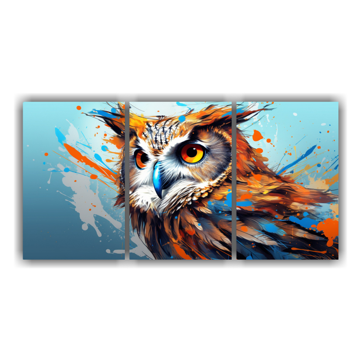 cuadros-creativos-profundidad-b-ho-en-colores-naranja-y-azul-estilo-neo-pop-arte